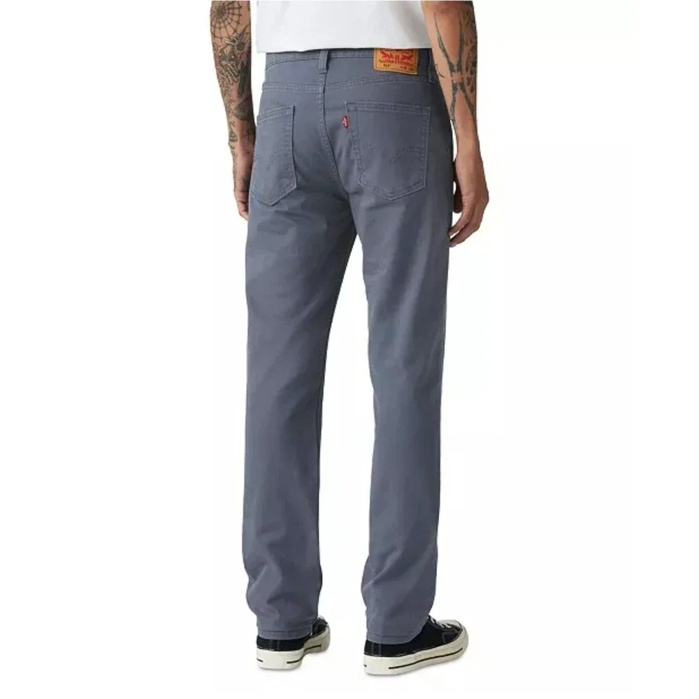 Levi's Men's 514 Straight Fit Cotton Twill Pant Dusty Blue Stretch Size 38x30